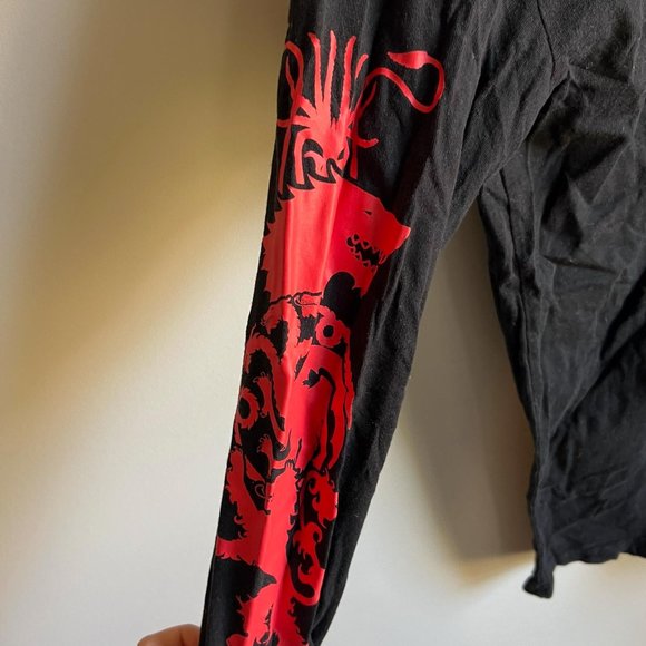 Game of Thrones Dragon Graphic Long Sleeve T-Shirt Size Small - Picture 3 of 5